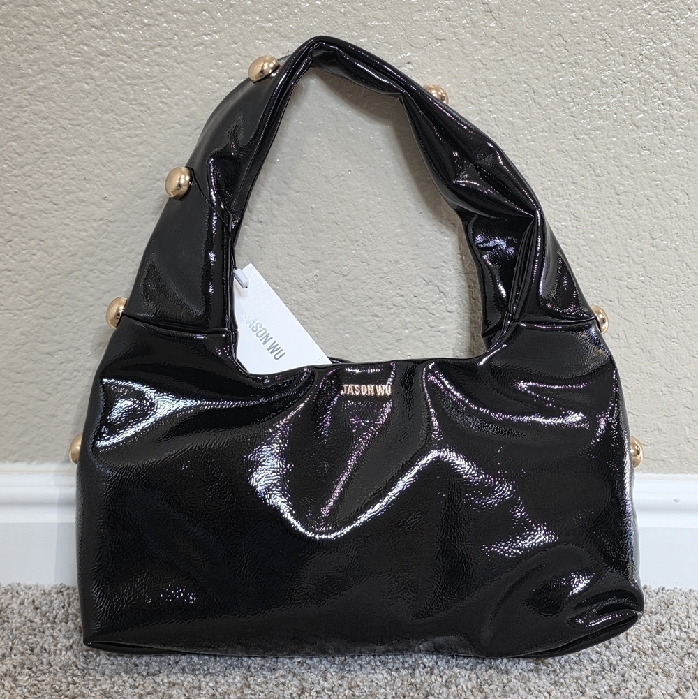 Jason Wu Black Handbag with Gold Accents NWT Elegant And Stylish